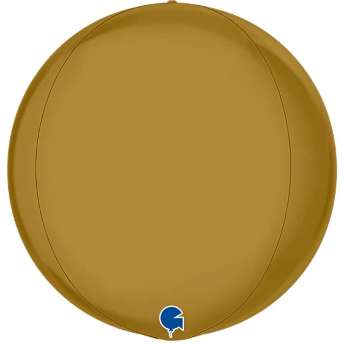 Globe Foil Balloon - Satin Gold The Ultimate Balloon And Party Shop Cheltenham & Gloucester Balloons & Fancy Dress 