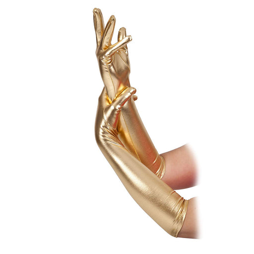 Long Evening Style Gloves - Gold - The Ultimate Balloon & Party Shop