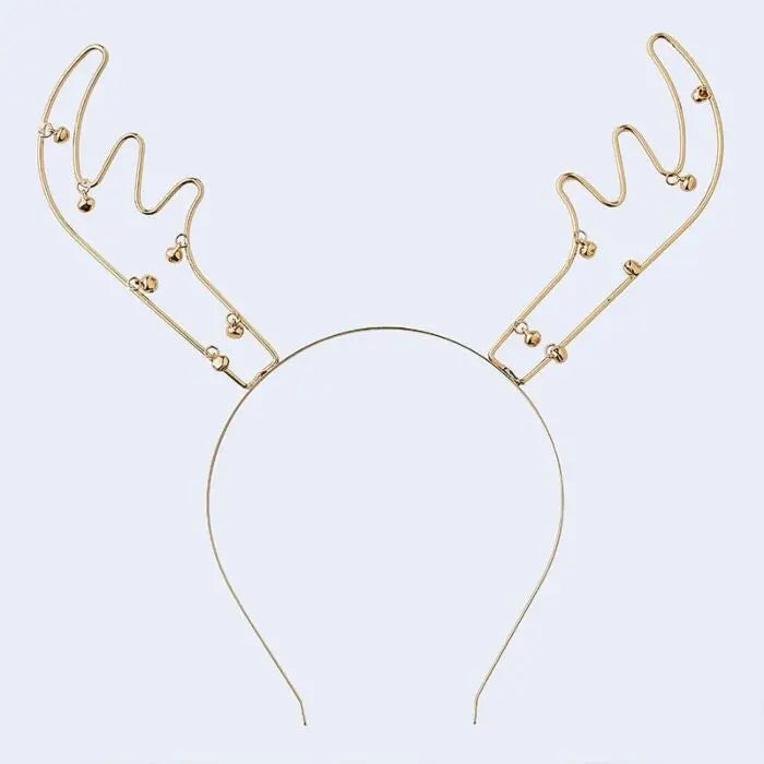 Gold Metal Reindeer Headband The Ultimate Balloon And Party Shop Cheltenham & Gloucester Balloons & Fancy Dress 