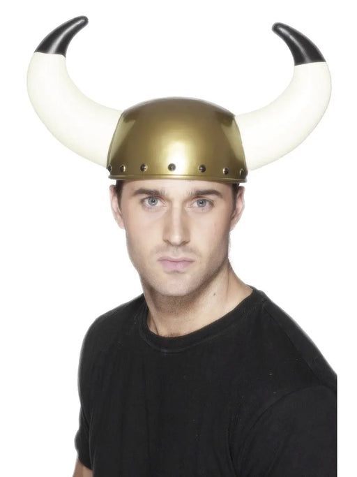 Gold Viking Hat W/Horns The Ultimate Balloon And Party Shop Cheltenham & Gloucester Balloons & Fancy Dress 