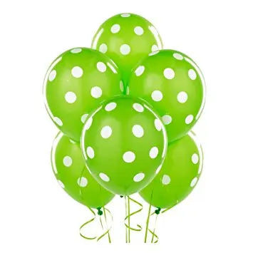 Green Spotty Balloons 6 Pack The Ultimate Balloon And Party Shop Cheltenham & Gloucester Balloons & Fancy Dress 