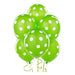 Green Spotty Balloons 6 Pack The Ultimate Balloon And Party Shop Cheltenham & Gloucester Balloons & Fancy Dress 