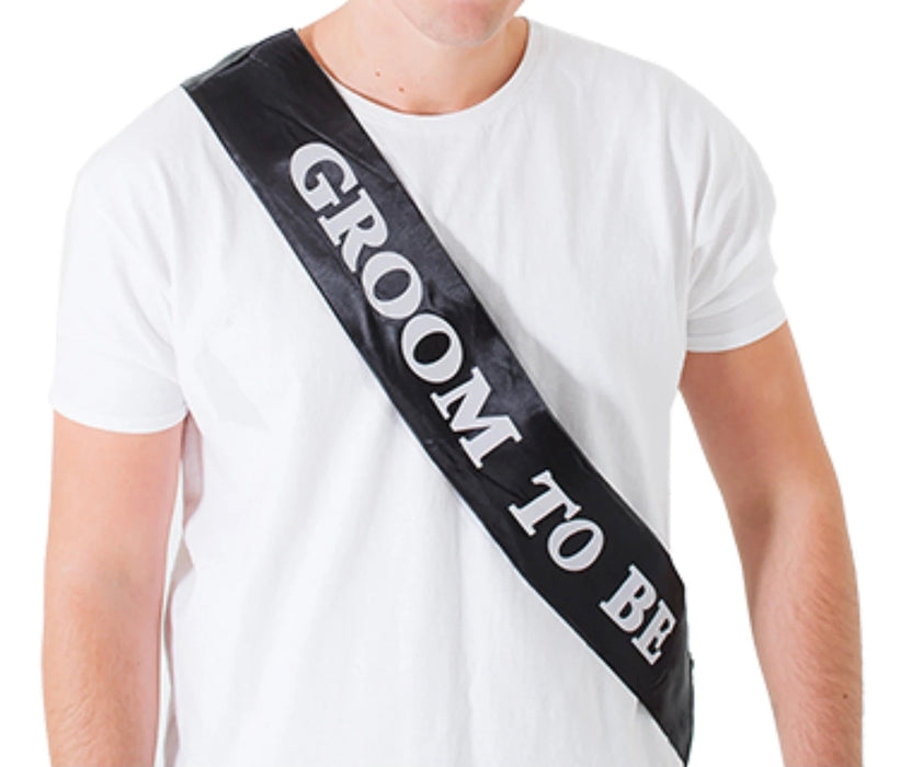 Groom To Be Sash The Ultimate Balloon And Party Shop Cheltenham & Gloucester Balloons & Fancy Dress 