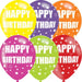 Happy Birthday Asst Colour Balloons 6 Pack The Ultimate Balloon And Party Shop Cheltenham & Gloucester Balloons & Fancy Dress 