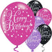 Happy Birthday Asst Colour Balloons 6 Pack The Ultimate Balloon And Party Shop Cheltenham & Gloucester Balloons & Fancy Dress 