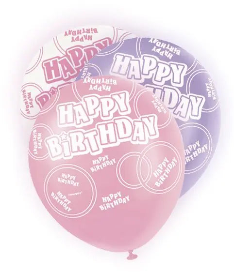 Happy Birthday Asst Colour Balloons 6 Pack The Ultimate Balloon And Party Shop Cheltenham & Gloucester Balloons & Fancy Dress 