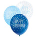 Happy Birthday Asst Colour Balloons (6pk) - Blues The Ultimate Balloon And Party Shop Cheltenham & Gloucester Balloons & Fancy Dress 