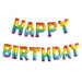 Happy Birthday Balloon Banner Rainbow Ombre The Ultimate Balloon And Party Shop Cheltenham & Gloucester Balloons & Fancy Dress 
