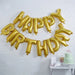 Happy Birthday Balloon Banner in Gold The Ultimate Balloon And Party Shop Cheltenham & Gloucester Balloons & Fancy Dress 