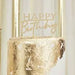 Happy Birthday Cake Topper - Gold The Ultimate Balloon And Party Shop Cheltenham & Gloucester Balloons & Fancy Dress 