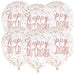 Happy Birthday Confetti Balloons - Rose Gold The Ultimate Balloon And Party Shop Cheltenham & Gloucester Balloons & Fancy Dress 