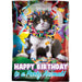 Happy Birthday Foil Balloon - Cat Party The Ultimate Balloon And Party Shop Cheltenham & Gloucester Balloons & Fancy Dress 