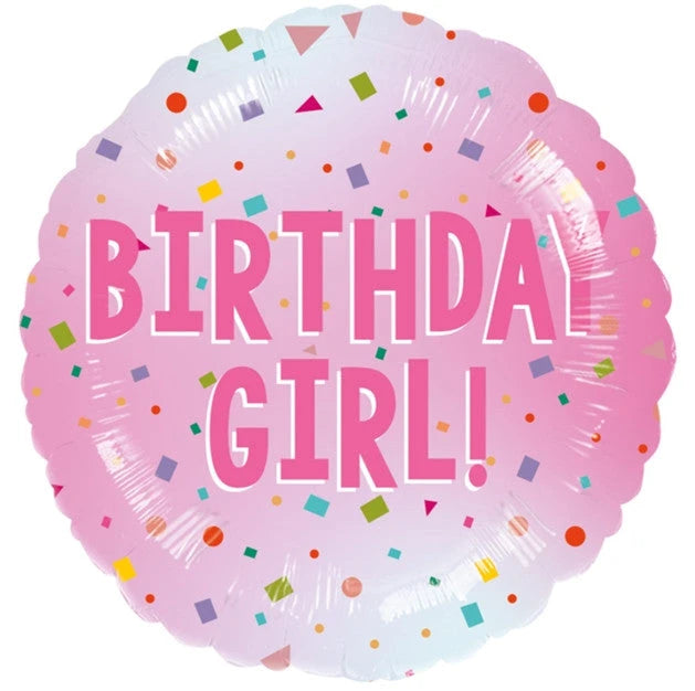 Happy Birthday Foil Balloon - Girl Pink The Ultimate Balloon And Party Shop Cheltenham & Gloucester Balloons & Fancy Dress 