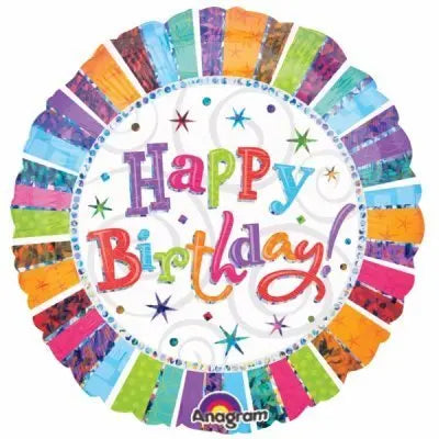 Happy Birthday Foil Balloon - Radiant The Ultimate Balloon And Party Shop Cheltenham & Gloucester Balloons & Fancy Dress 