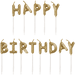 Happy Birthday Individual Letter Candles - Gold The Ultimate Balloon And Party Shop Cheltenham & Gloucester Balloons & Fancy Dress 