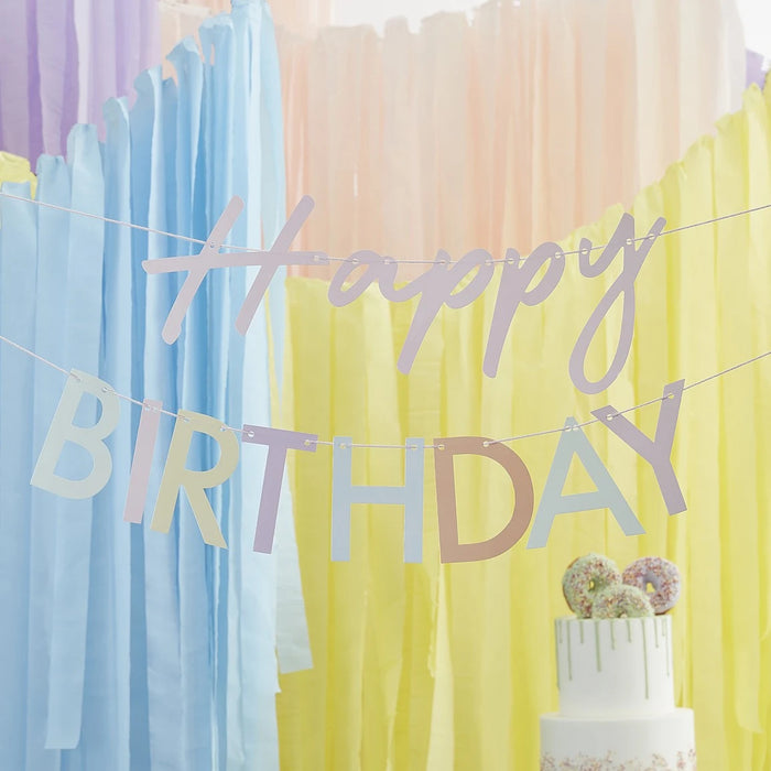 Happy Birthday Letter Banner - Bright The Ultimate Balloon And Party Shop Cheltenham & Gloucester Balloons & Fancy Dress 