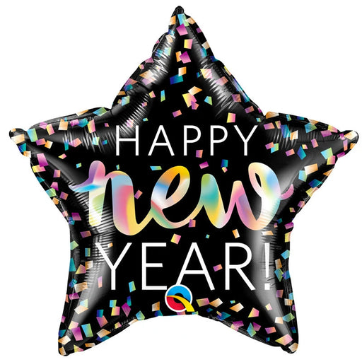 Happy New Year Foil Balloon - New Year Star The Ultimate Balloon And Party Shop Cheltenham & Gloucester Balloons & Fancy Dress 