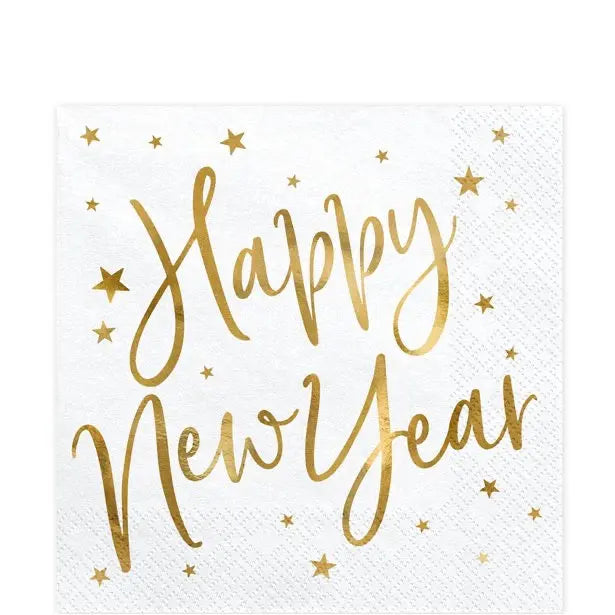 Happy New Year Napkins The Ultimate Balloon And Party Shop Cheltenham & Gloucester Balloons & Fancy Dress 