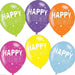 Happy Retirement Asst Colour Balloons 6 Pack The Ultimate Balloon And Party Shop Cheltenham & Gloucester Balloons & Fancy Dress 