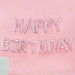 Happy birthday balloon banner - Light Pink The Ultimate Balloon And Party Shop Cheltenham & Gloucester Balloons & Fancy Dress 