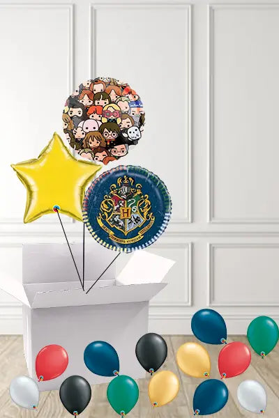 Harry Potter Trio of Balloons in a Box delivered Nationwide The Ultimate Balloon And Party Shop Cheltenham & Gloucester Balloons & Fancy Dress 