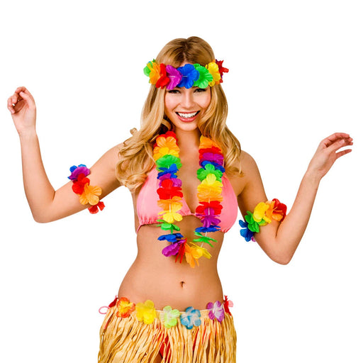 Hawaiian Lei Set (4pc) The Ultimate Balloon And Party Shop Cheltenham & Gloucester Balloons & Fancy Dress 