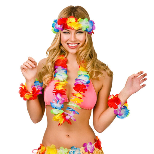 Hawaiian Lei Set The Ultimate Balloon And Party Shop Cheltenham & Gloucester Balloons & Fancy Dress 