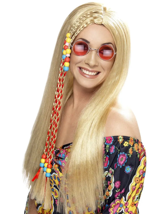 Hippie Party Blonde Wig The Ultimate Balloon And Party Shop Cheltenham & Gloucester Balloons & Fancy Dress 