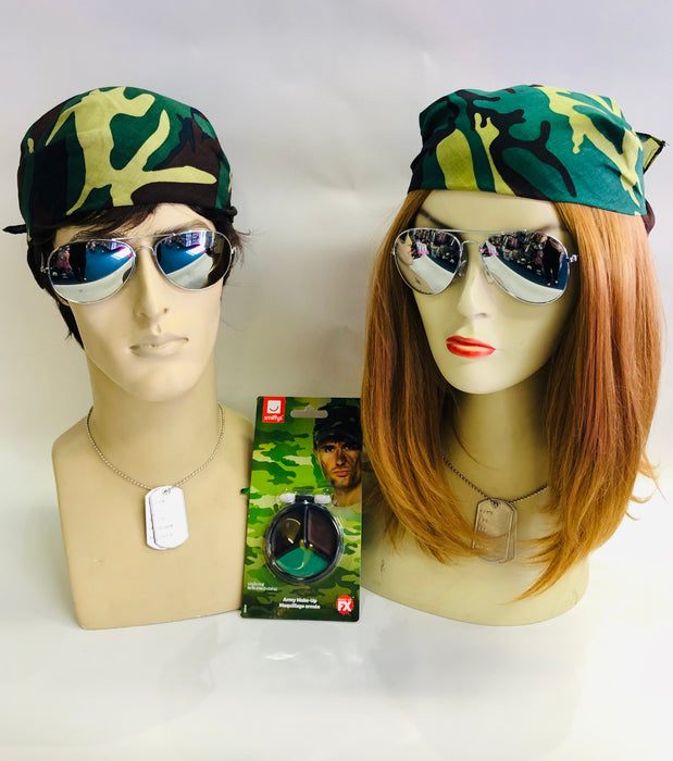 Army Instant Fancy Dress Set - Bandana - The Ultimate Balloon & Party Shop
