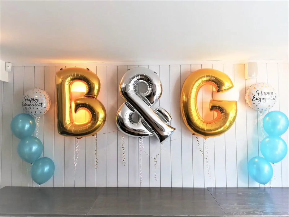 Initials for Engagements & Weddings The Ultimate Balloon And Party Shop Cheltenham & Gloucester Balloons & Fancy Dress 