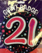 Jumbo 21st Birthday Badge The Ultimate Balloon And Party Shop Cheltenham & Gloucester Balloons & Fancy Dress 