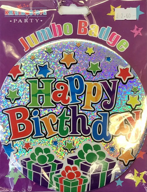 Jumbo Badge Birthday - Asst The Ultimate Balloon And Party Shop Cheltenham & Gloucester Balloons & Fancy Dress 