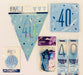 40th Birthday Party Pack - Blue - The Ultimate Balloon & Party Shop