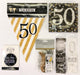 50th Birthday Party Pack - Black/Gold - The Ultimate Balloon & Party Shop