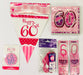 60th Birthday Party Pack - Pink - The Ultimate Balloon & Party Shop