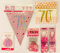 70th Birthday Party Pack - Pink - The Ultimate Balloon & Party Shop