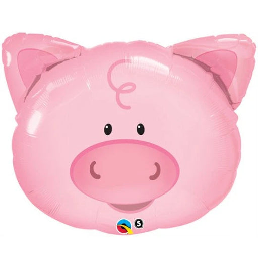 Large Animal Head Foil Balloon - Pig The Ultimate Balloon And Party Shop Cheltenham & Gloucester Balloons & Fancy Dress 