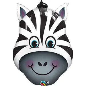 Large Animal Head Foil Balloon - Zebra The Ultimate Balloon And Party Shop Cheltenham & Gloucester Balloons & Fancy Dress 