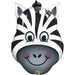 Large Animal Head Foil Balloon - Zebra The Ultimate Balloon And Party Shop Cheltenham & Gloucester Balloons & Fancy Dress 