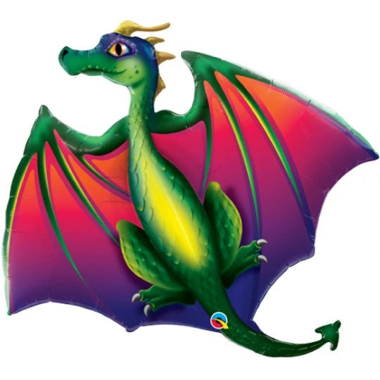 Large Animal Shape Foil Balloon - Dragon The Ultimate Balloon And Party Shop Cheltenham & Gloucester Balloons & Fancy Dress 