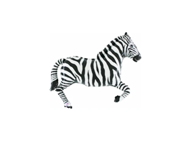 Large Animal Shape Foil Balloon - Zebra The Ultimate Balloon And Party Shop Cheltenham & Gloucester Balloons & Fancy Dress 