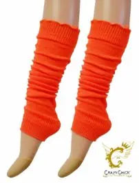 Legwarmers neon orange The Ultimate Balloon And Party Shop Cheltenham & Gloucester Balloons & Fancy Dress 