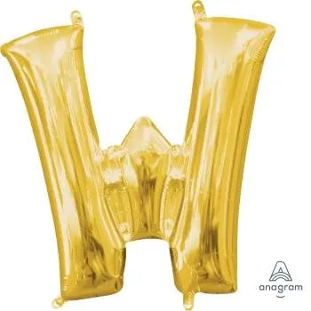 Letter W Foil Balloon The Ultimate Balloon And Party Shop Cheltenham & Gloucester Balloons & Fancy Dress 