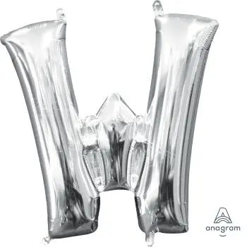 Letter W Foil Balloon The Ultimate Balloon And Party Shop Cheltenham & Gloucester Balloons & Fancy Dress 