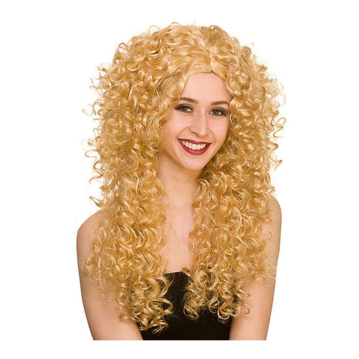 Long Curly Wig - Blonde The Ultimate Balloon And Party Shop Cheltenham & Gloucester Balloons & Fancy Dress 