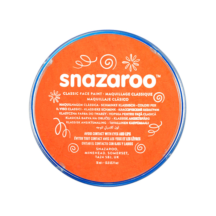 Snazaroo Face Paint - Orange - The Ultimate Balloon & Party Shop