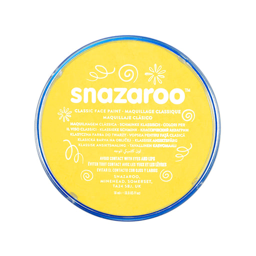 Snazaroo Face Paint - Yellow - The Ultimate Balloon & Party Shop