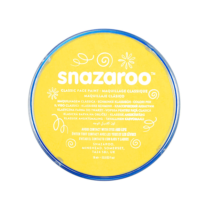 Snazaroo Face Paint - Yellow - The Ultimate Balloon & Party Shop