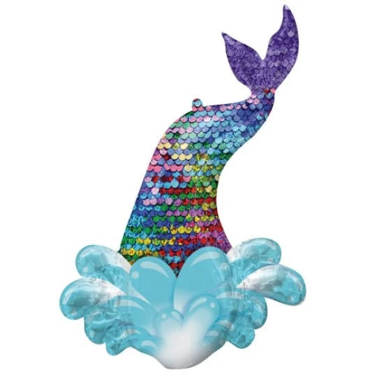 Mermaid Tail Supershape Foil Balloon The Ultimate Balloon And Party Shop Cheltenham & Gloucester Balloons & Fancy Dress 