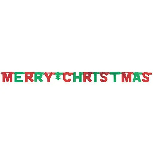 Merry Christmas Letter Banner The Ultimate Balloon And Party Shop Cheltenham & Gloucester Balloons & Fancy Dress 